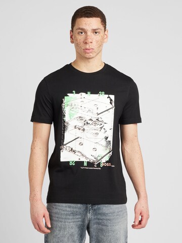 BOSS Shirt 'Cassette' in Zwart: voorkant