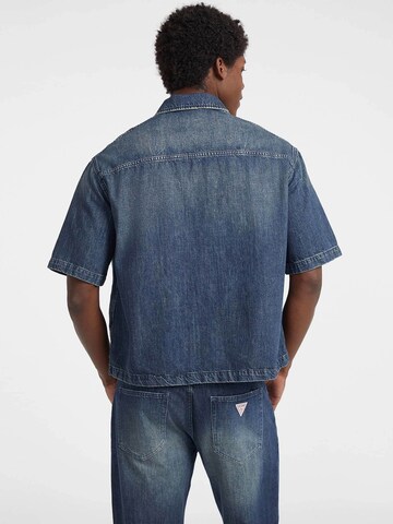GUESS Comfort fit Button Up Shirt in Blue
