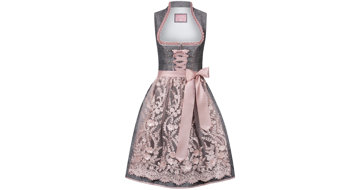 usha MIT BLUMENPRINT - Vestito lungo - rosa mehrfarbig/rosa usha MIT BLUMENPRINT - Vestito lungo - rosa mehrfarbig/rosa