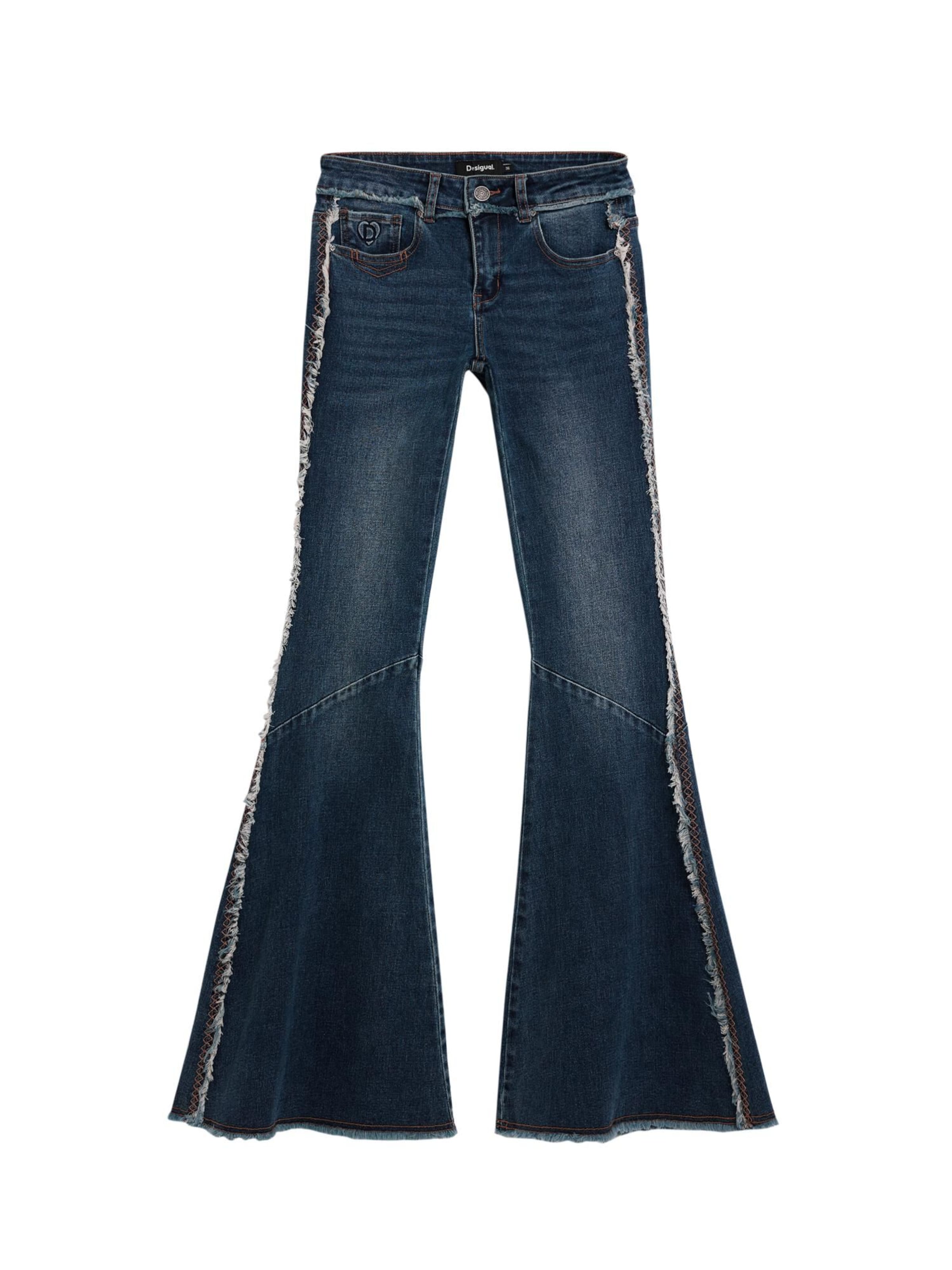 Desigual Flared Jeans in Blue: front