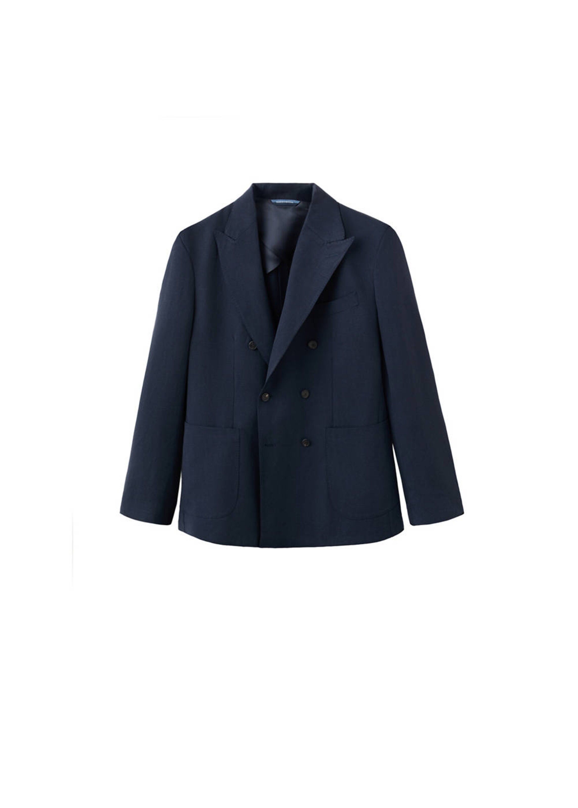 MANGO MAN Slim fit Suit Jacket 'Wave' in Blue: front