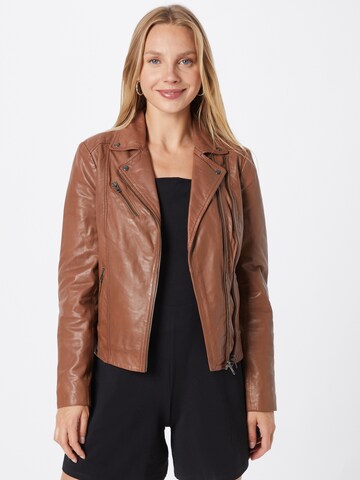 Veste mi-saison 'CAMILLA' NAF NAF en marron : devant