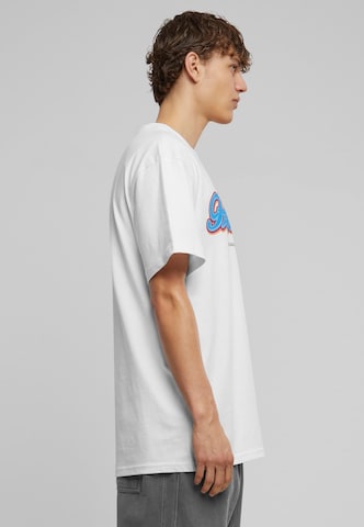 MT Upscale - Camiseta 'F*ke L*ve' en blanco