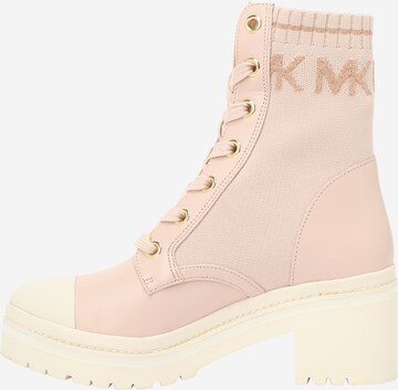 MICHAEL Michael Kors Lace-Up Ankle Boots 'BREA' in Pink