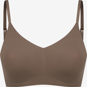 SCHIESSER Bralette Bra in Brown: front