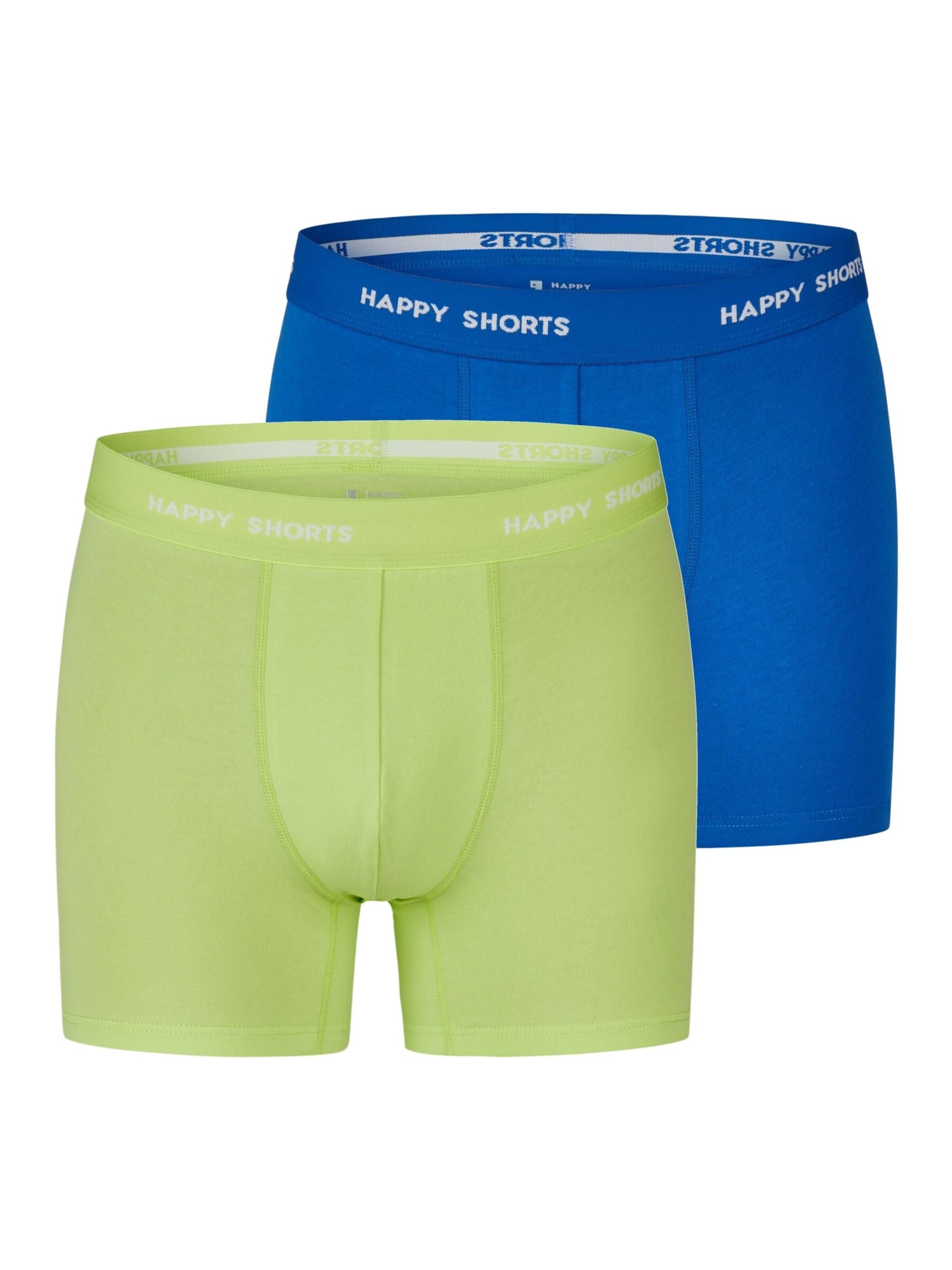 Happy Shorts Unterhose in Blau: Vorderseite