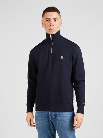 Sweat-shirt TOMMY HILFIGER en bleu : devant