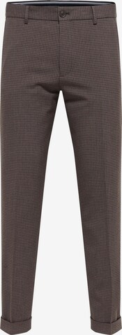 regular Pantaloni con piega frontale 'Stockholm' di SELECTED HOMME in marrone: frontale