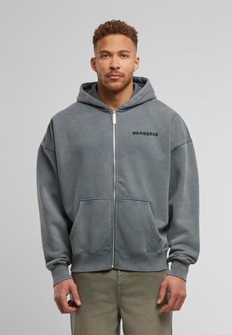 Dropsize Sweatvest in Grijs: voorkant