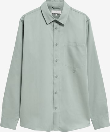 ARMEDANGELS Regular fit Button Up Shirt 'Skjortas' in Green: front