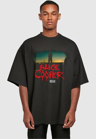 T-Shirt 'Alice Cooper - Back Road' Merchcode en noir : devant