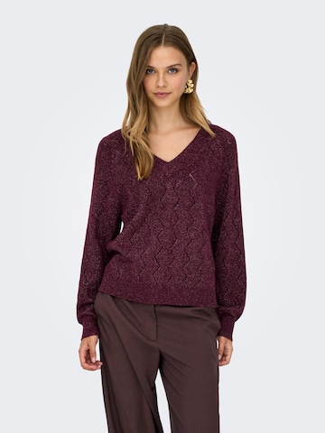 Jaqueline de Yong Sweater 'Aspen' in Red: front