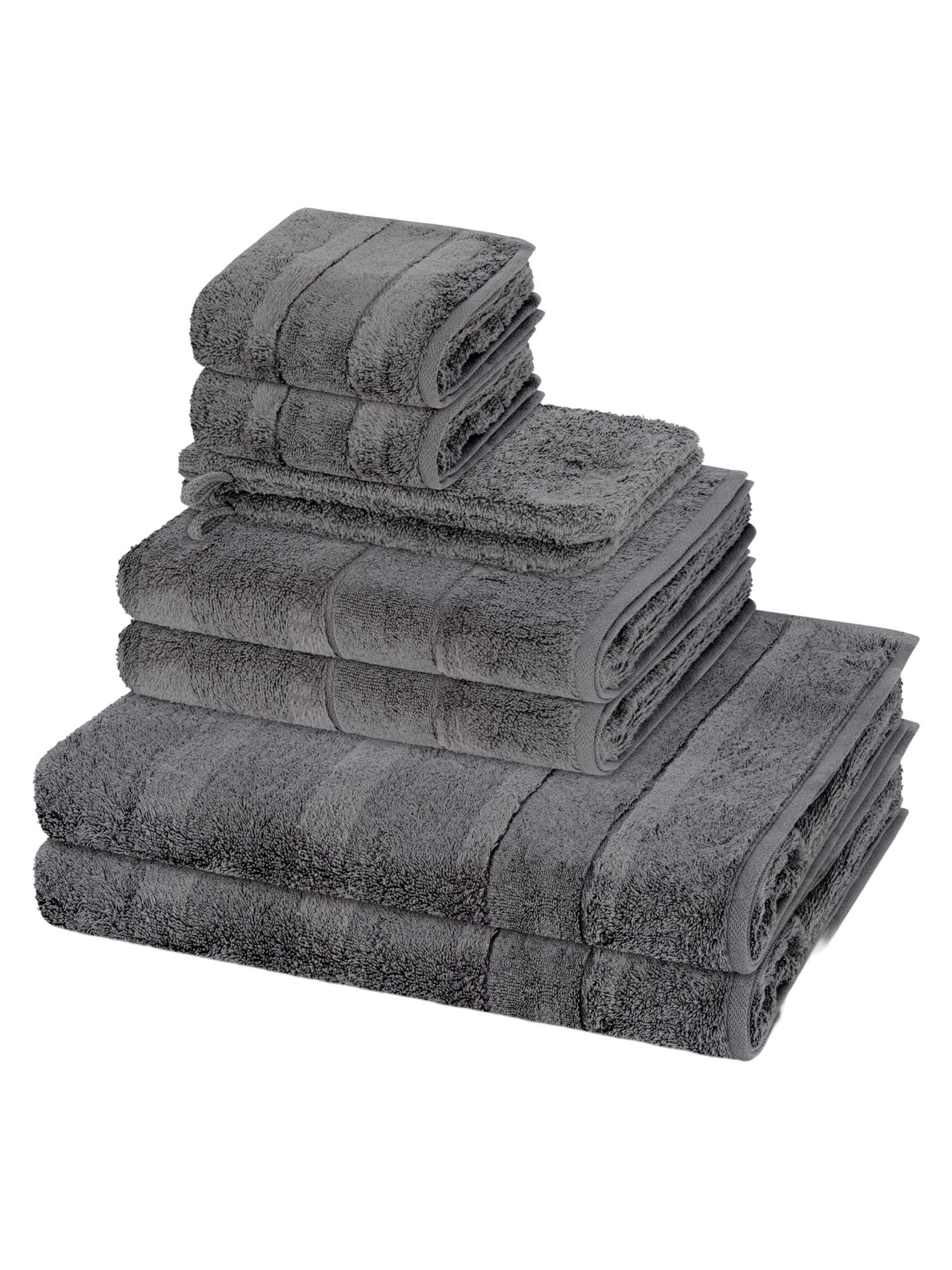 Cawö Towel 'Noblesse' in Grey: front