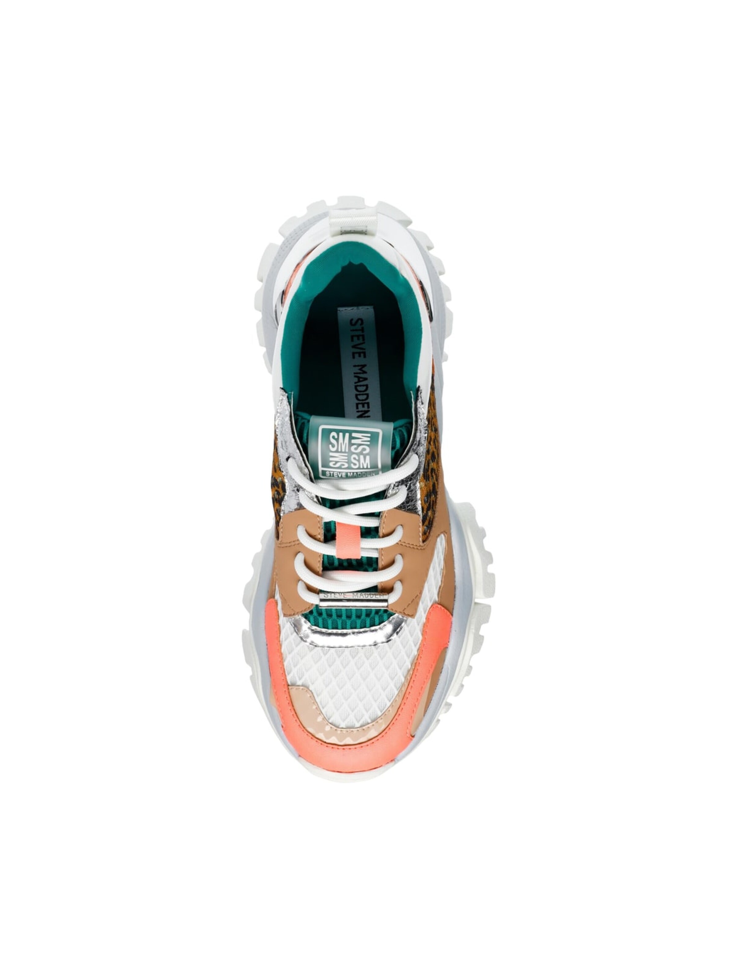 STEVE MADDEN Buty sportowe sznurowane 'Womens Trilling Coral / Multi Lace-Up Low-Profile Shoes' w kolorze mieszane kolory