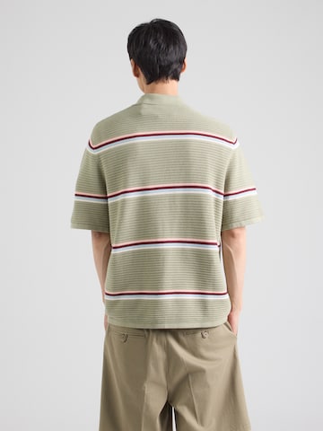 JACK & JONES Pletena jopa 'JORMAINE' | zelena barva