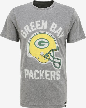 Recovered T-Shirt 'NFL Helmet' in Grau: predná strana