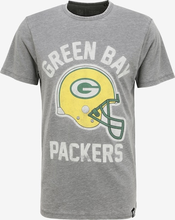 Recovered T-Shirt 'NFL Helmet' in Grau: predná strana