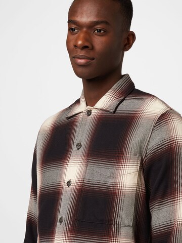 Marc O'Polo Regular fit Button Up Shirt in Brown