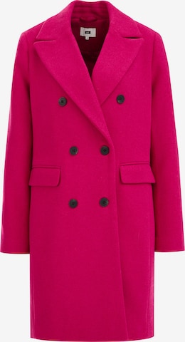 WE Fashion Between-Seasons Coat in Pink: front