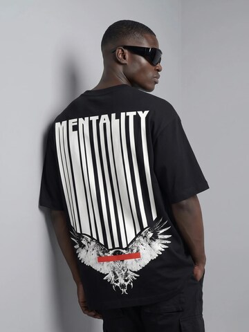 Maglietta 'Mentality' di QWX2 in nero