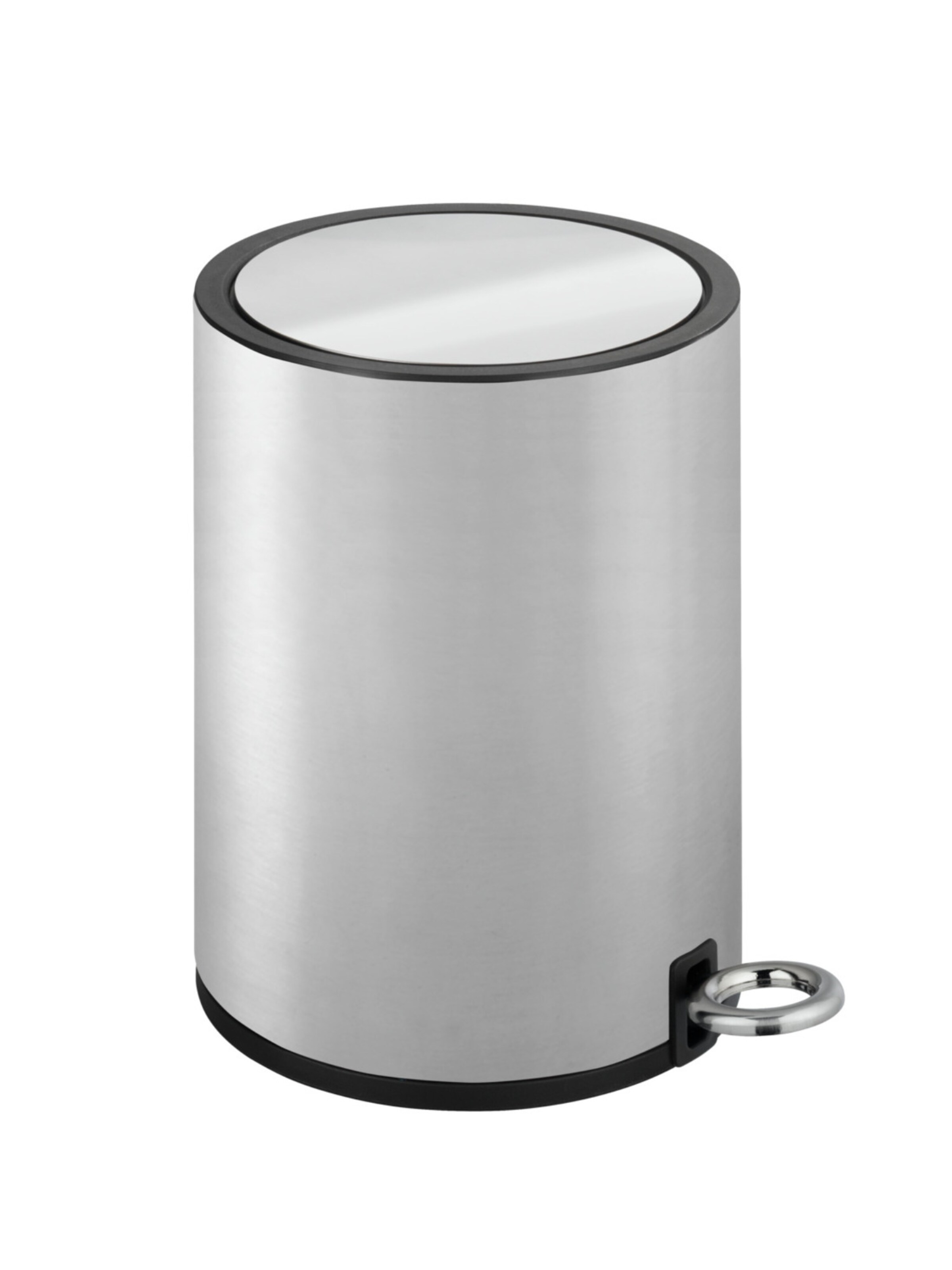 Wenko Kosmetikeimer 'Monza' in silbergrau, Produktansicht