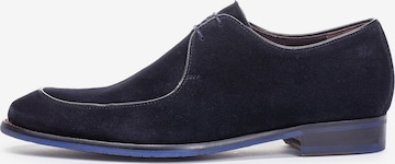 Scarpa stringata 'De Stapper 54' di Floris van Bommel in blu: frontale
