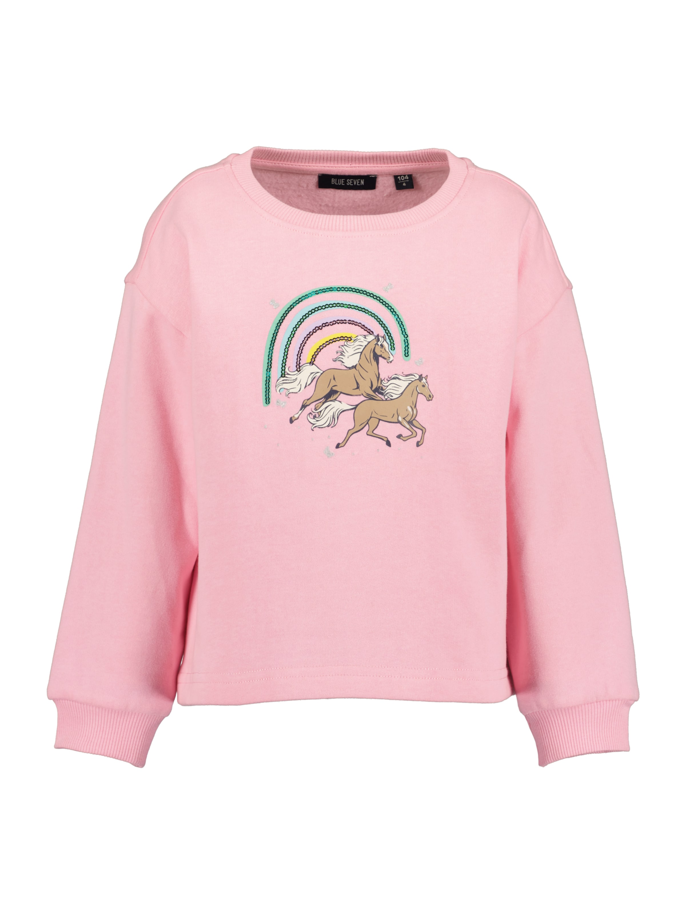 Sweat-shirt BLUE SEVEN en rose : devant