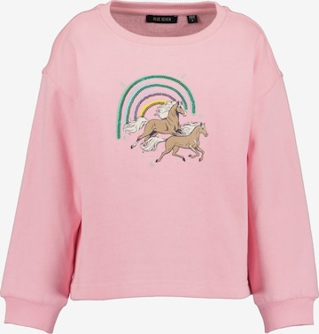 Sweat-shirt BLUE SEVEN en rose : devant