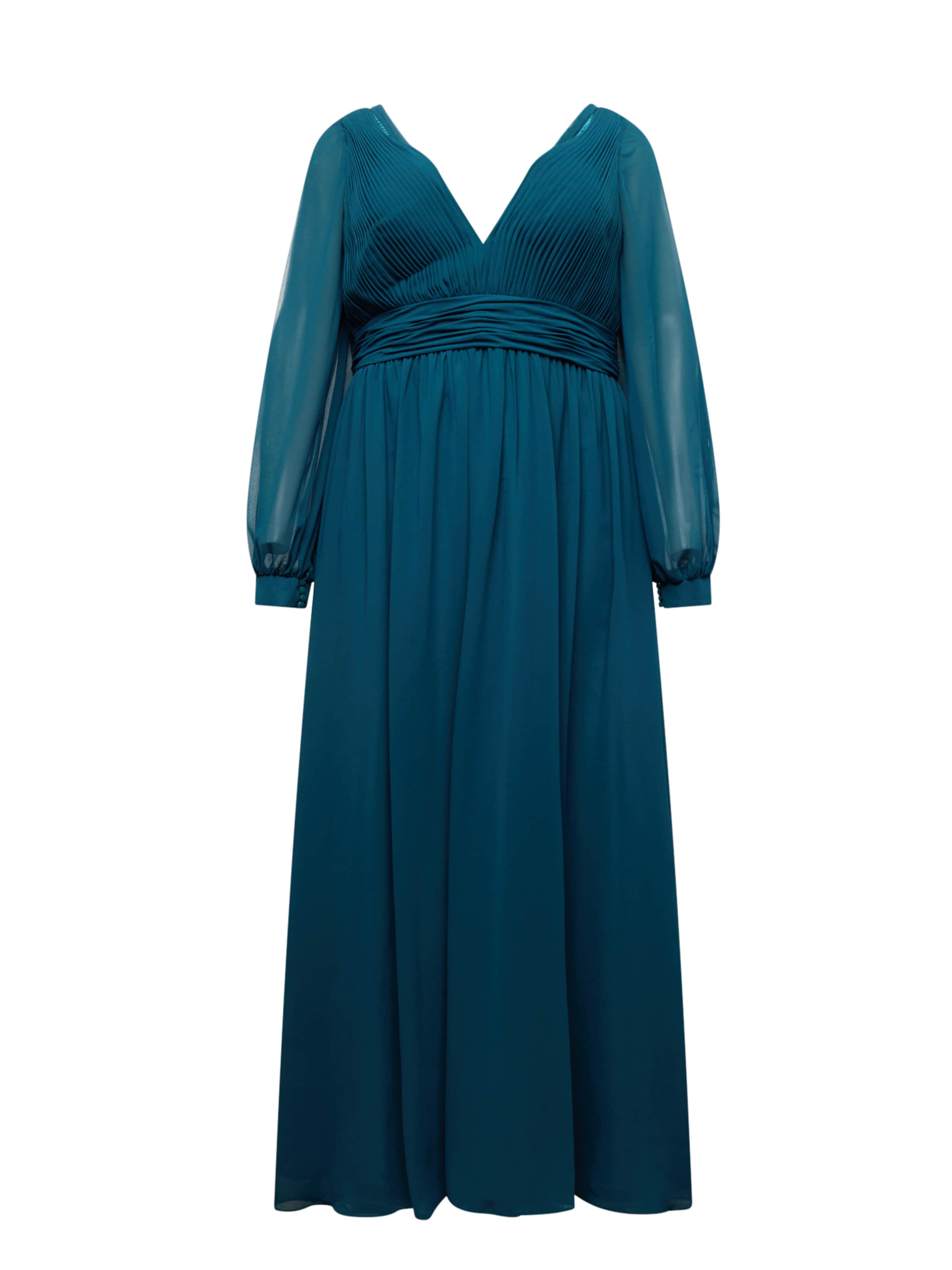 Rochie de seară de la My Mascara Curves pe verde: față