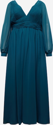 Robe de soirée My Mascara Curves en vert : devant