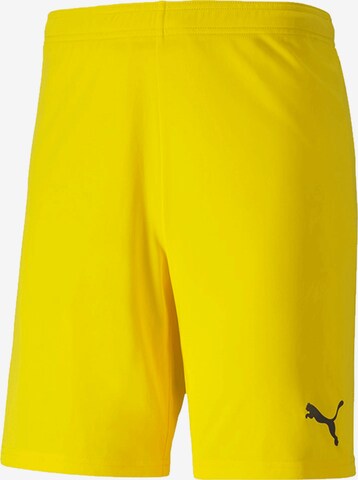 PUMA Workout Pants in Yellow: front