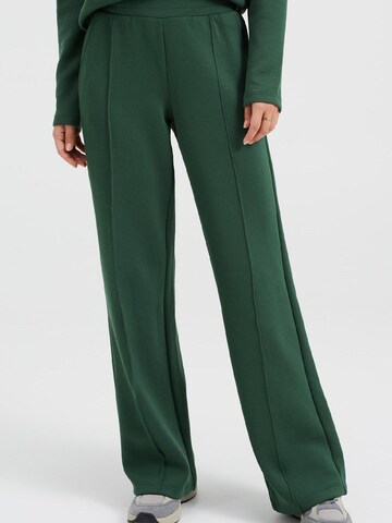 WE Fashion Loosefit Παντελόνι με τσάκιση σε πράσινο: μπροστά
