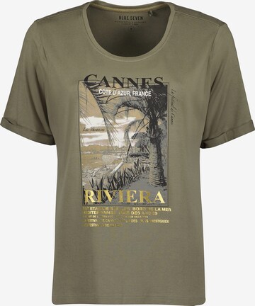 T-shirt BLUE SEVEN en vert : devant