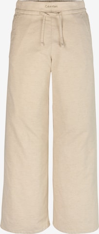 Calvin Klein Jeans Loosefit Housut värissä beige: etupuoli