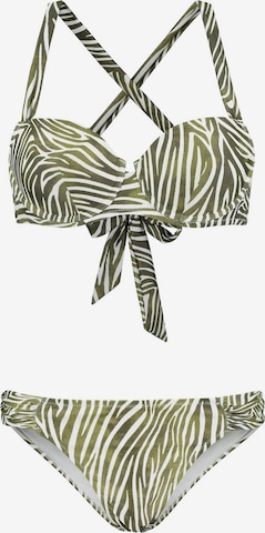 Shiwi Balconette Bikini 'NORA' värissä vihreä: etupuoli