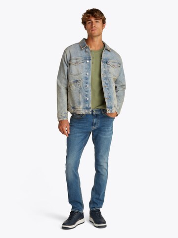 Tommy Jeans Демисезонная куртка 'ISAAC' в Синий