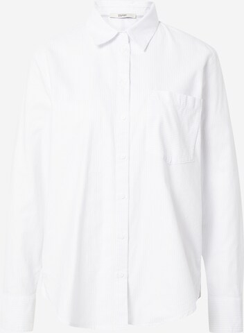 ESPRIT Μπλούζα σε λευκό: μπροστά