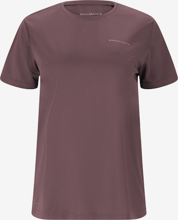 ENDURANCE Funktionsbluse 'Keily W S/S Tee' i grå: forside