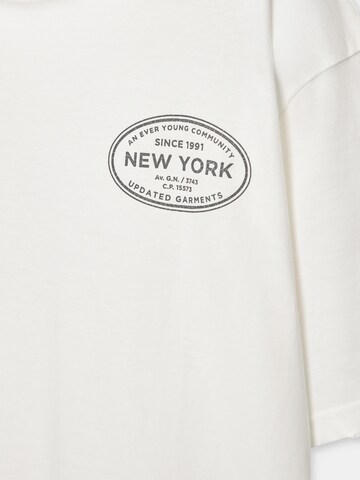 T-Shirt Pull&Bear en blanc