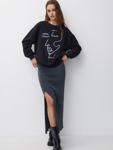 Pull&Bear Sweatshirt in Zwart