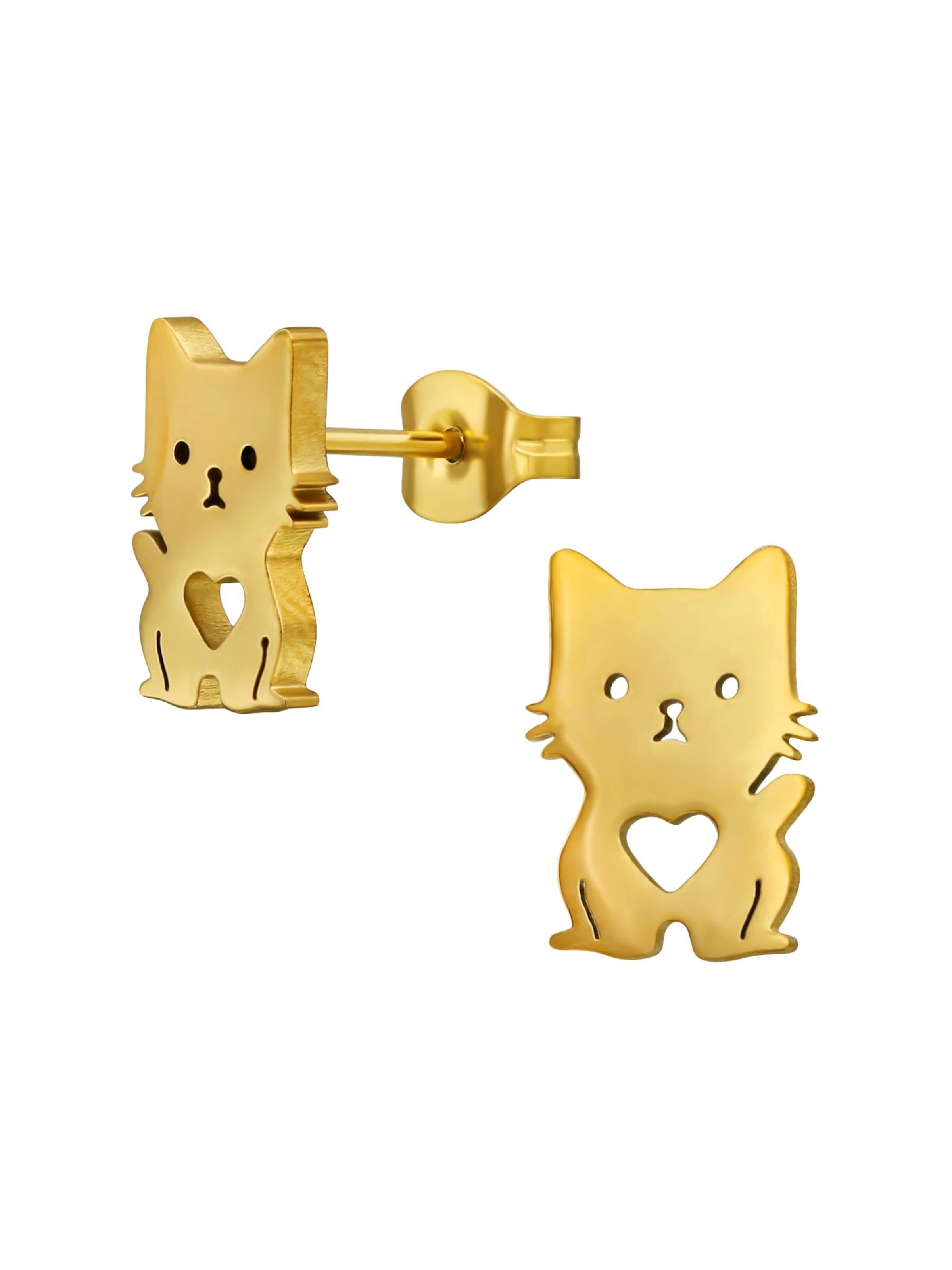 Maxte Earrings in Gold: front