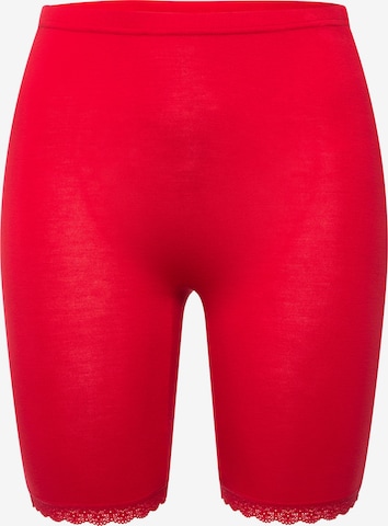 Skinny Pantalon modelant Ulla Popken en rouge : devant