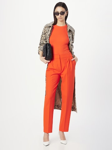 Samsøe Samsøe Loose fit Pleated Pants 'MEME' in Orange