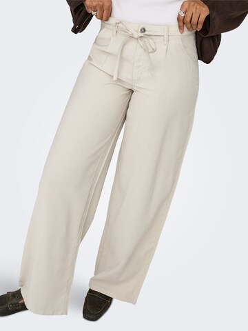 ONLY - Pierna ancha Pantalón plisado 'ONLGianna' en gris