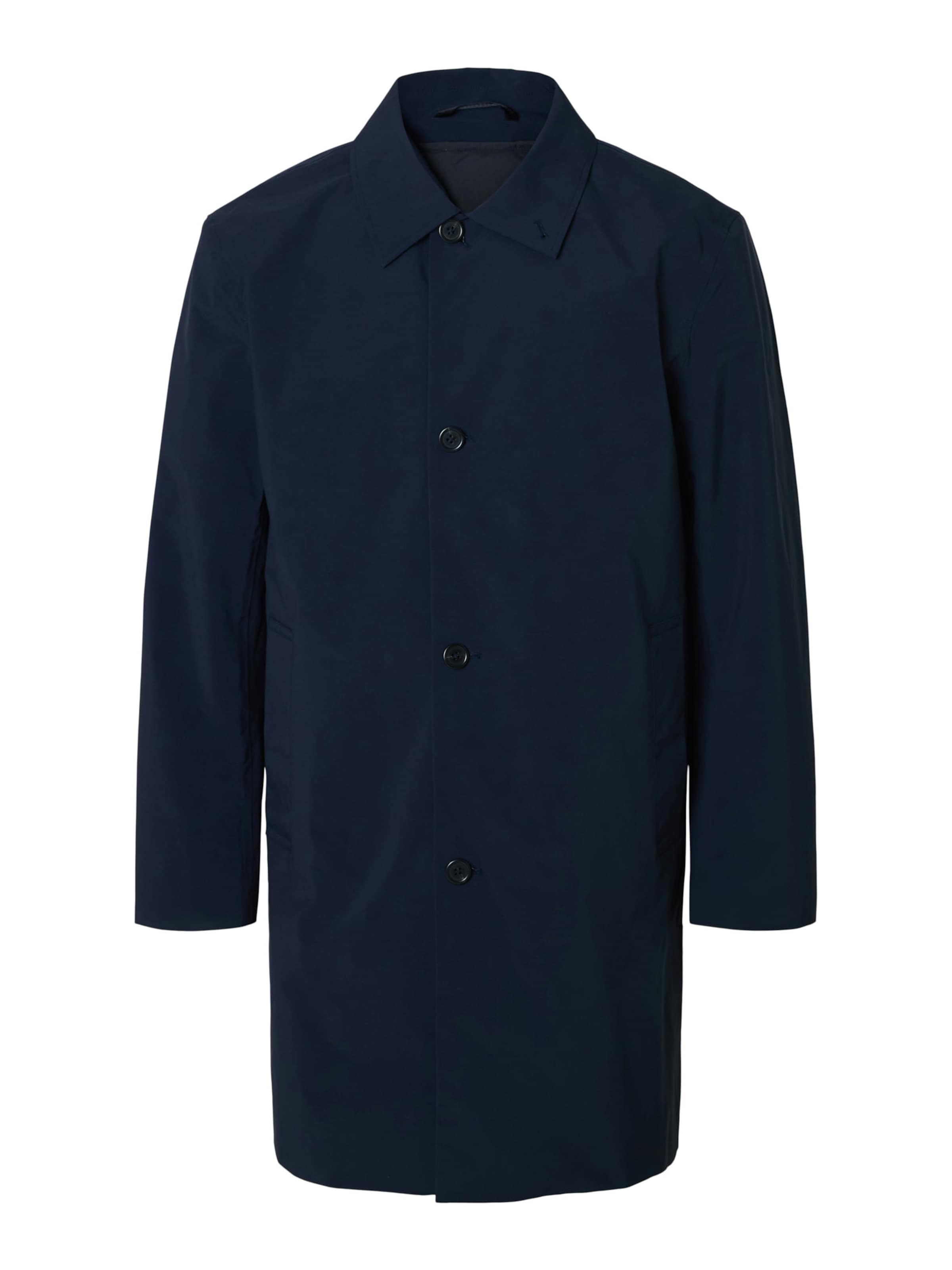 SELECTED Between-Seasons Coat &#x27;SLHSILAS&#x27; in Blue: front