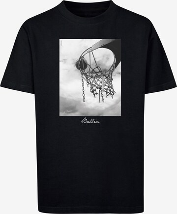 T-Shirt 'Ballin' Mister Tee en noir : devant