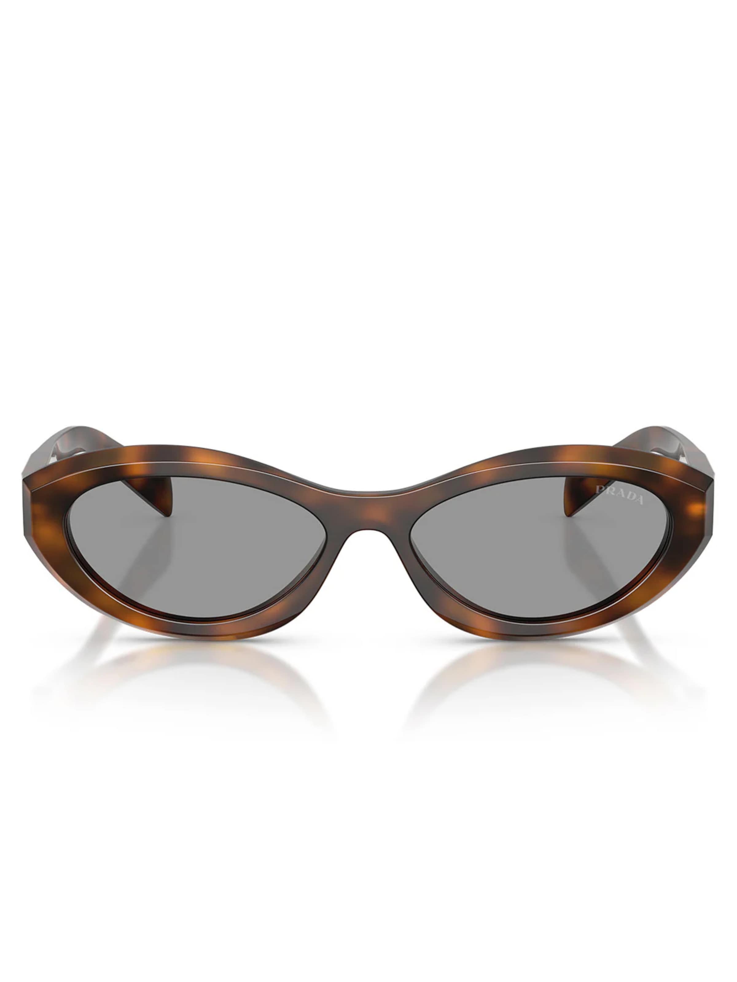 PRADA Zonnebril 'PR26ZS 20D50Q' in Bruin: voorkant