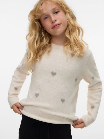 Vero Moda Girl Sweater 'VMDoffy' in Beige: front