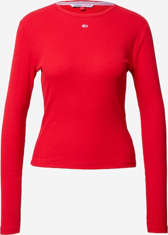 Tommy Jeans Shirt in Rood: voorkant