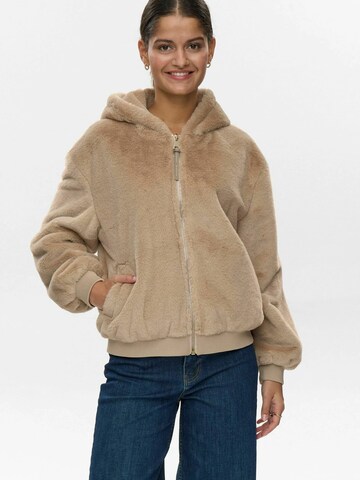 NÜMPH Between-Season Jacket 'Mouris' in Beige: front
